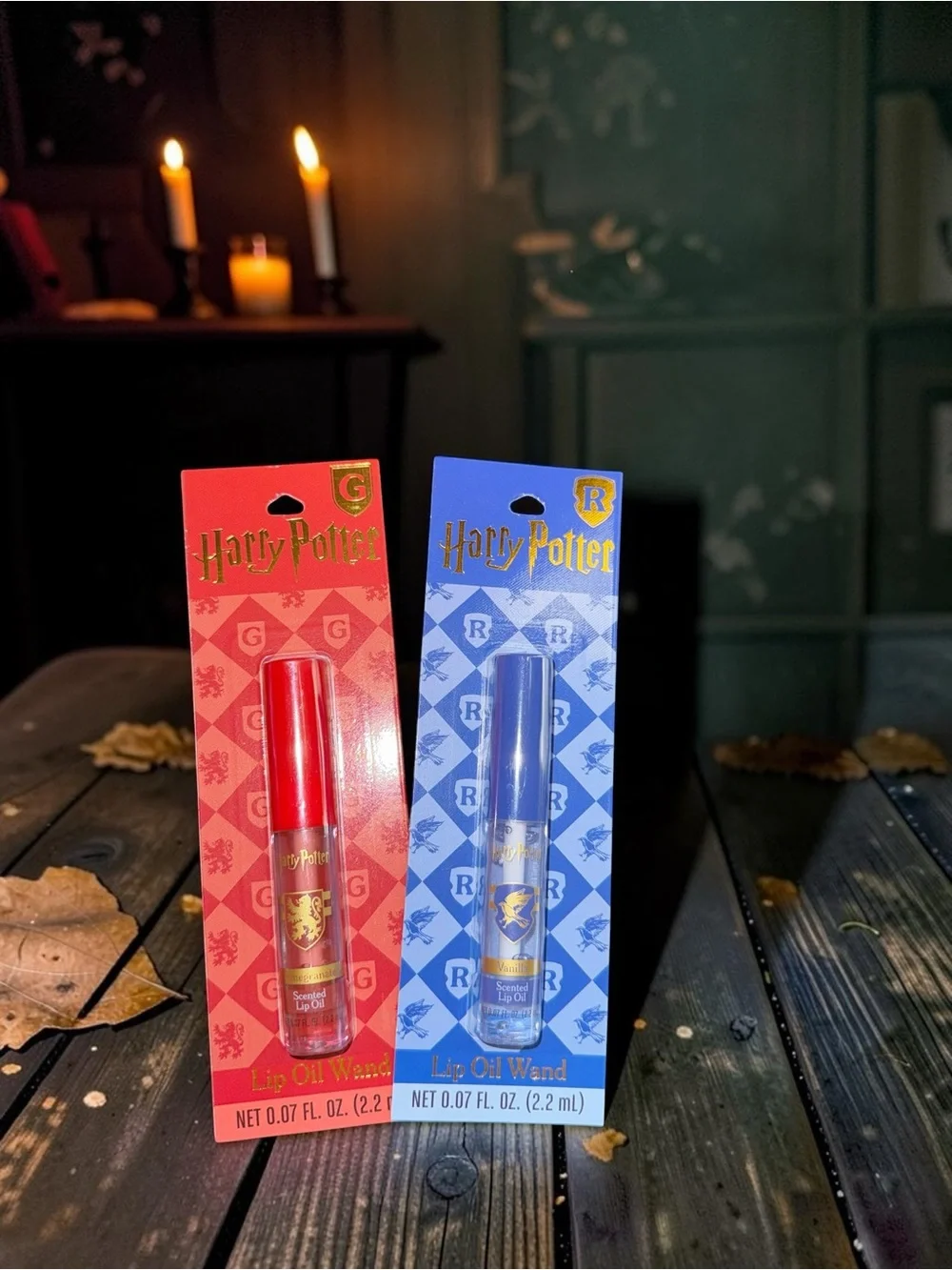 Harry Potter Gryffindor & Ravenclaw Lip Oil Wand Set of 2 NEW